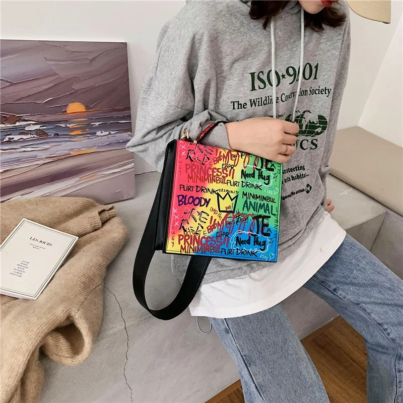 

Fashion shoulder bags hand bags popular rainbow jelly bags for ladies girls handbags, Colofrul