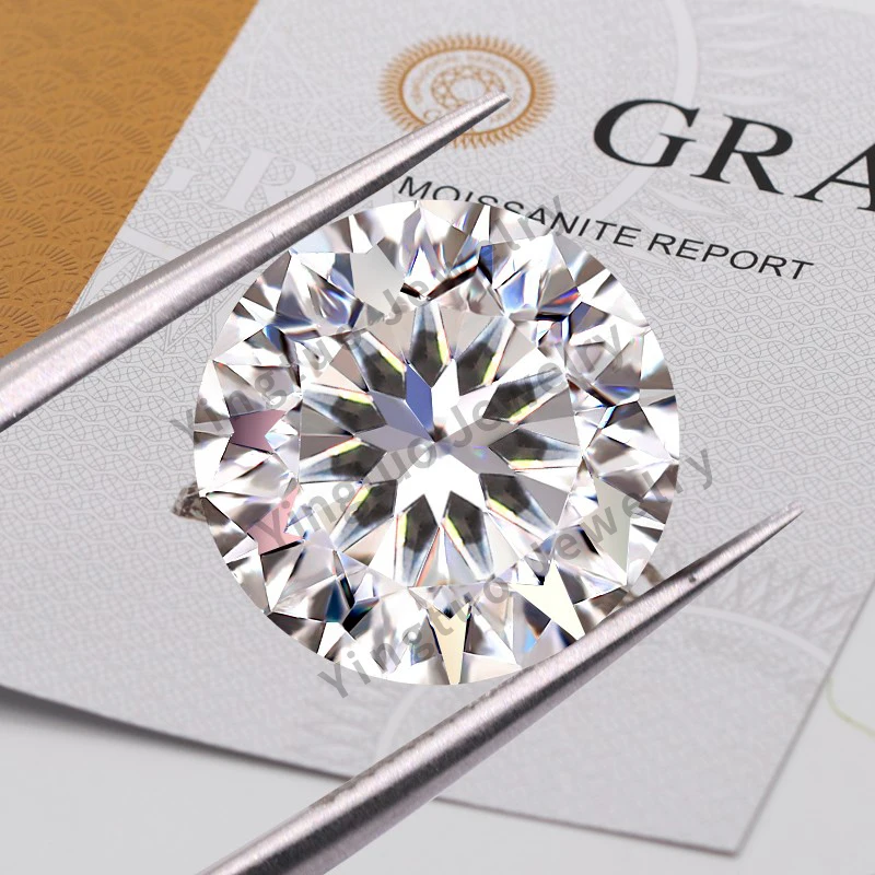 

Yingtuo Jewelry Moissanite Wholesale Price GRA 11 Rose Cut D-VVS1 Loose Diamonds Moissanite Stone, White colorless