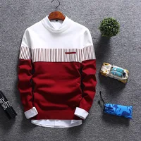 

New Korean Fashion Cardigan Sweater Jumper Men Knit Pullover Coat Long Sleeve Sweater