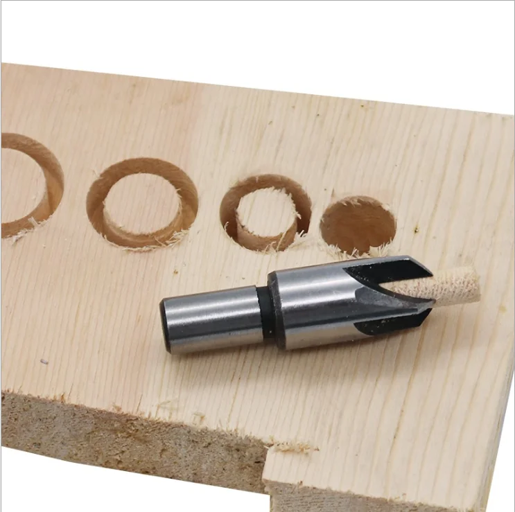 8pc Plug Chamfer Wood Cutter Straight And Tapered Drill Bit Set Buy
