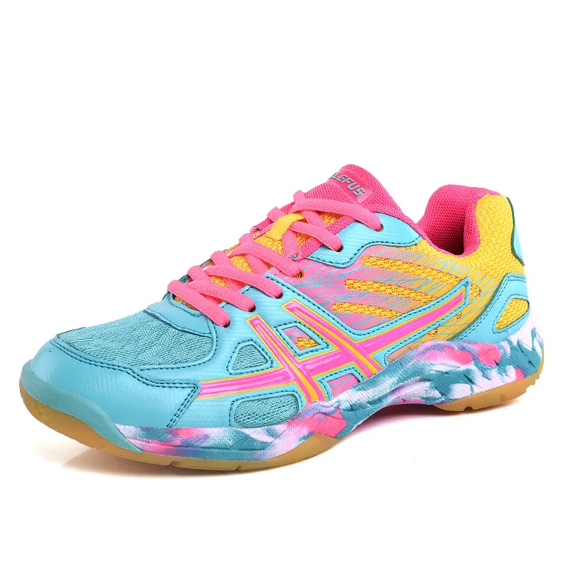 

Manufacturer direct selling outdoor products light tennis colored women and men's badminton shoes competition training sports, Blue