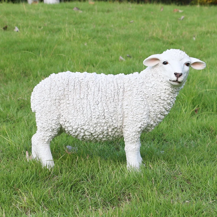 life size resin sheep