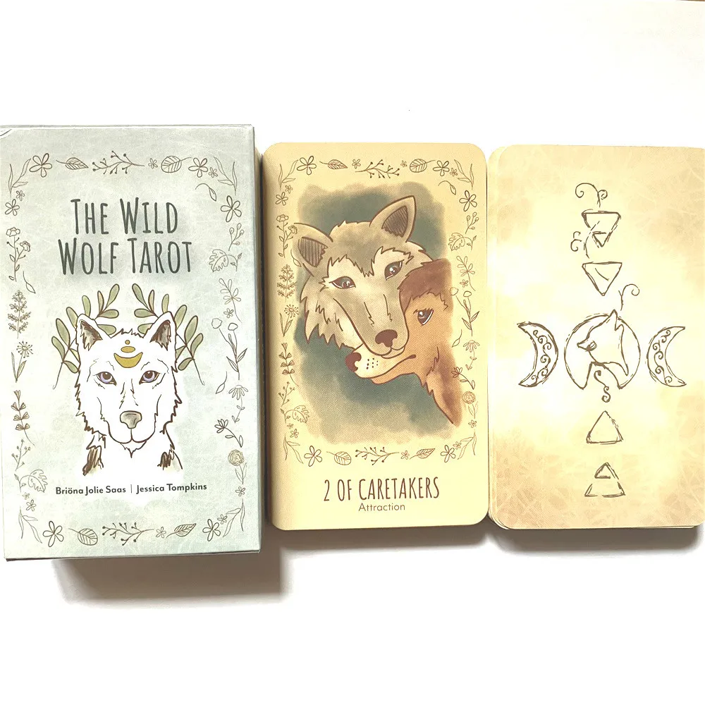 

The Wild Wolf Tarot Cards Deck Full English Classic Board Games Cards Imaginative Oracle Divination Fat Game Tarot Card With PDF