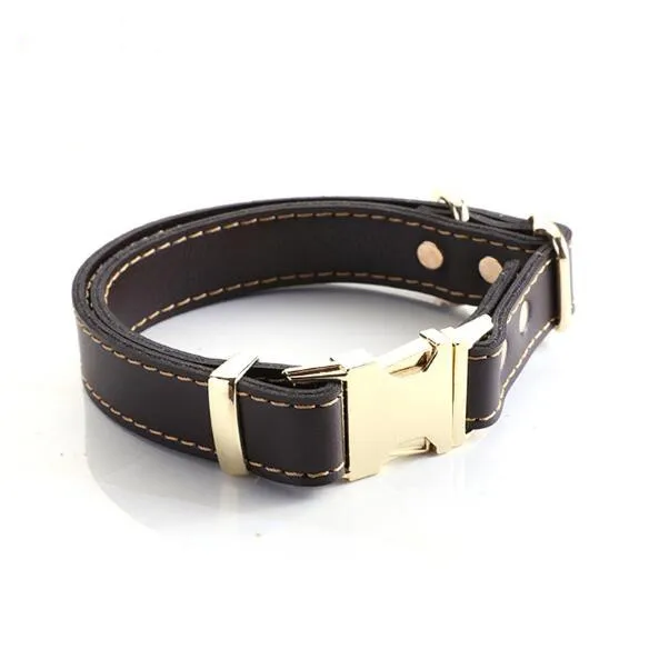 

2021 New Product Personalized Dog Collar Manufacturers Luxury Designer Leather Dog Collar