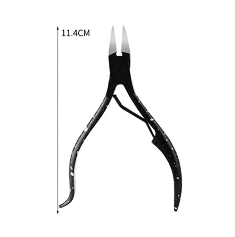 

1PCs Black Toenail Ingrown Nail Art Cuticle Nipper Clipper Edge Cutter Manicure Scissor Plier Tool Pedicure Dead Skin Remover