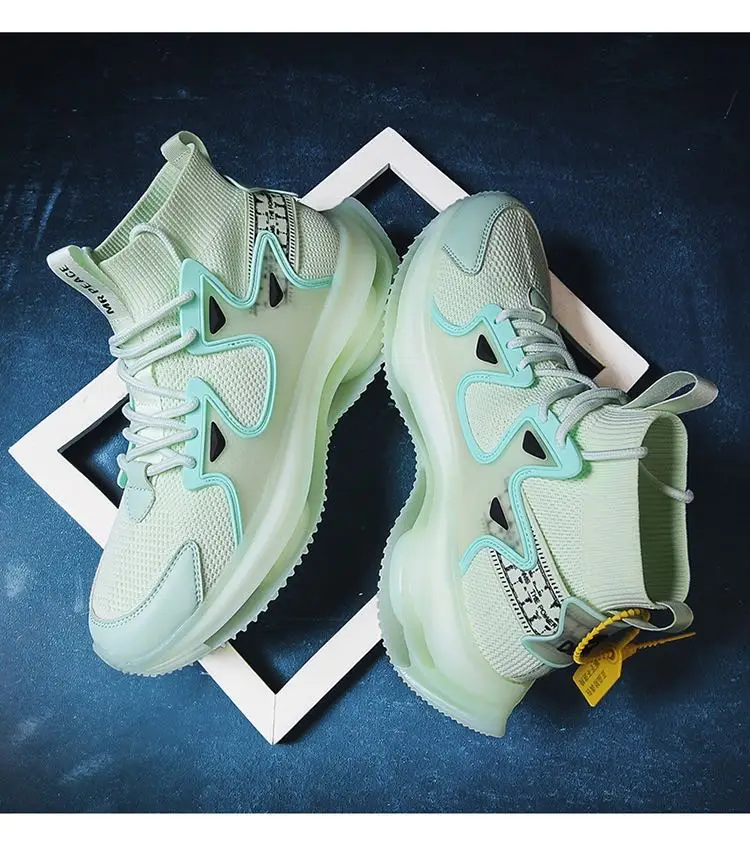 2020 Fashion Mens Shoes White Mesh Rubber Sneakers