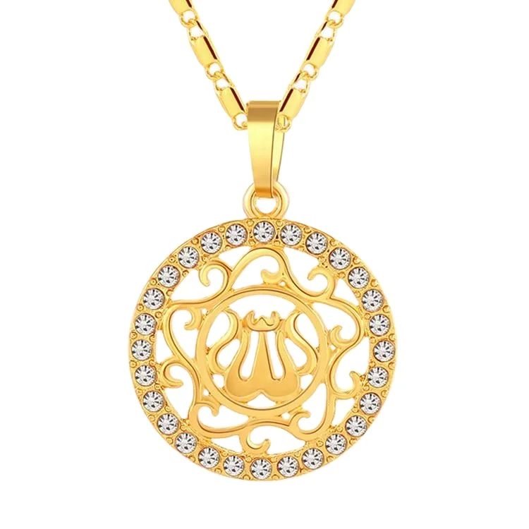 

European And American Jewelry Diamond Pendant Necklace Middle Eastern Wofor Men Fashion Necklace