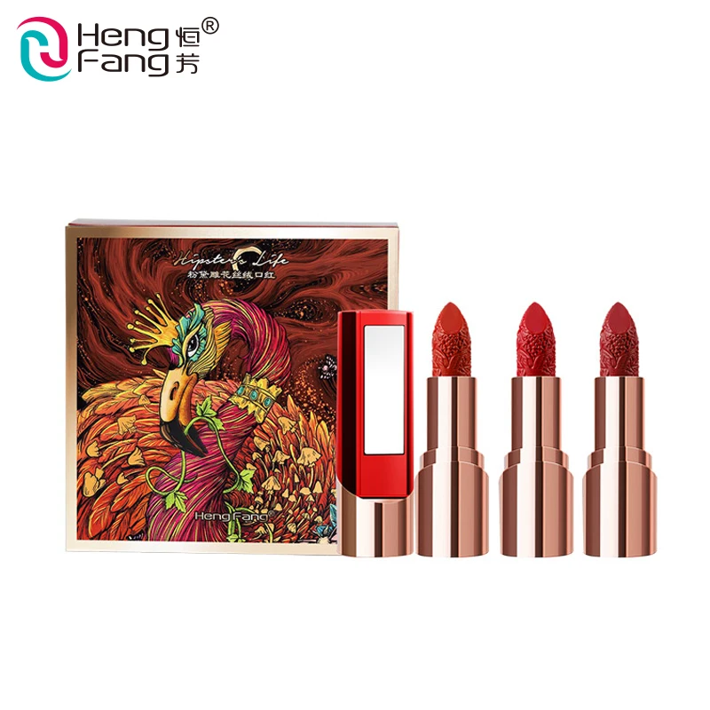 

Hot Colors And Saturated Velvet carved Matte Lipstick Set