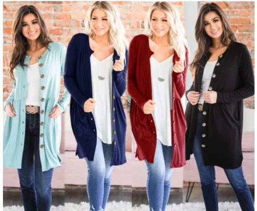 

M-LQ024 Latest design handmade italian branded wholesale single button cardigan winter cardigan womens knitted long cardigan