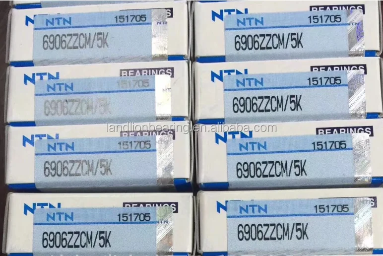 Ntn Bearing 6906zzcm/5k Thin Wall Deep Groove Ball Bearing 6906 For