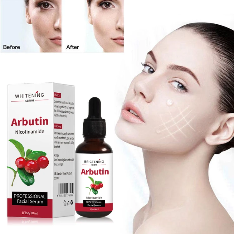 

Private Label Face Whitening Serum Natural Organic Arbutin Skin Whitening Serum