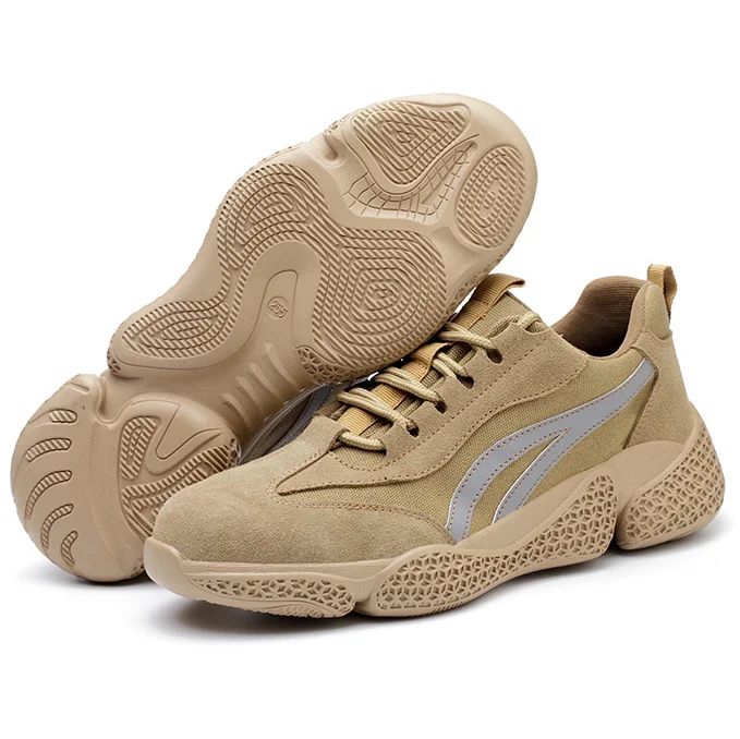 

Customized A variety of styles and colors NEW fashion Breathable safety shoes, Brown/black