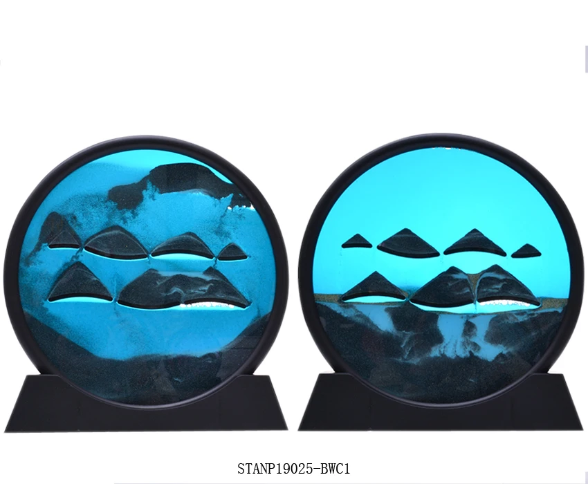 
Large Decorative Tabletop Moving Sand Art Dynamic Sand Picture Abstract Scenery Sand Image Hourglass Desktop Perfect Xmas Gift 