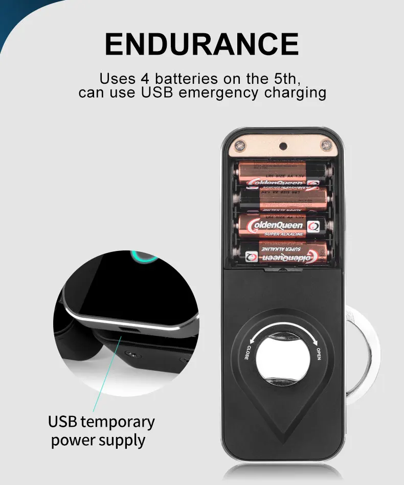 Double side door control high quality sliding glass door lock for office home