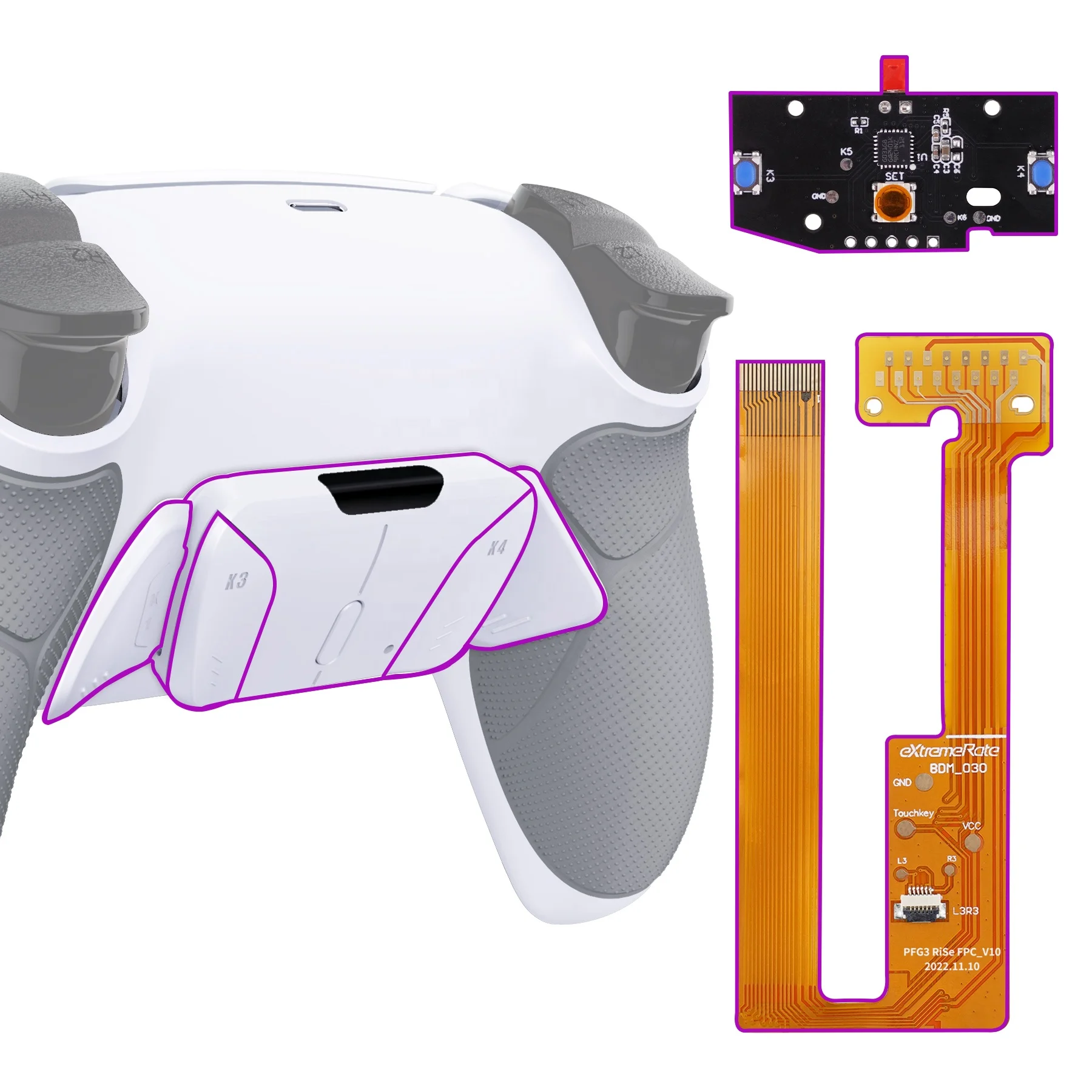 

New Arrivals For Mod PS5 Joystick BDM030 Game Accessory Kit Back Button Attachment Controller Paddles