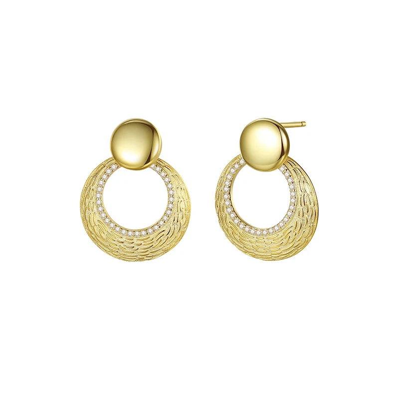 

Dropshipping Vintage Style Wholesale Zirconia Earrings Pure 925 Best Cuff Earrings Gold Plated Jewelry