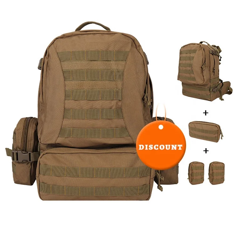 

Wholesale YAKEDA 50L Waterproof Molle Pouch Outdoor Hiking Travel Survival Army Bag Military Tactical Backpack, Tan,digital camouflage