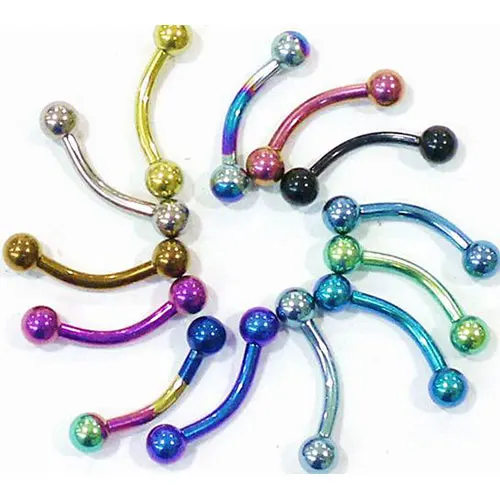 

G23 Titanium eyebrow barbell eyebrow piercing jewelry, As your requirement from color chat