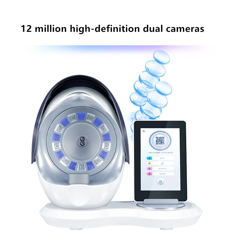 Description Picture 6 of itemProfessional 3D Tech Wood Lamp Magic Mirror Skin Analysis Machine Portable Facial Skin Analyzer 2024