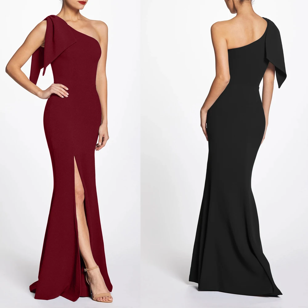 

New Arrivals Elegance Sleeveless Floor Length High Slit Formal Party Evening Dresses Dinner Dresses Women