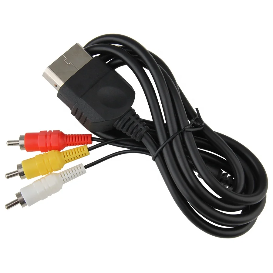 

1.8m /6 FT Audio Video AV RCA Video Composite Cable With Three RCA Plug for Xbox Origina Classic 1