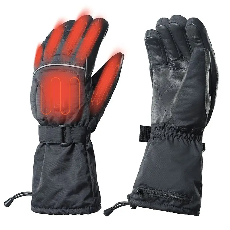 

Wholesale Winter outdoor USB thermal battery rechargeable heated motorcycle gloves for Women / Men