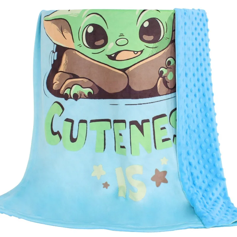 Custom Print Comforter Minky Fabric Sublimation Baby Fleece Blanket For
