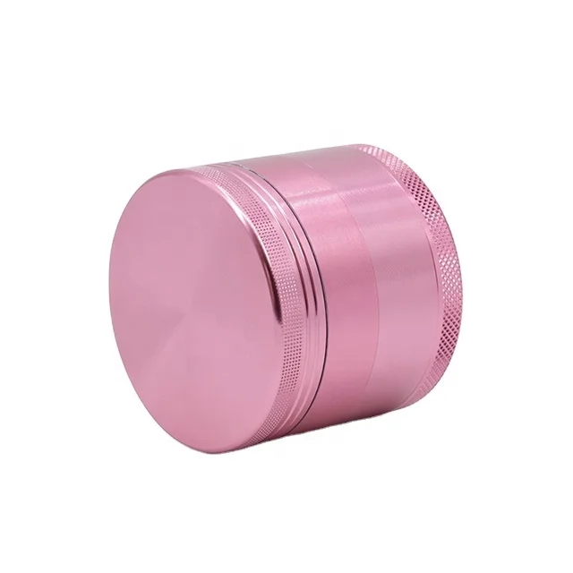 

Aluminum material 63mm 55mm diameter Matte Pink Herb Grinder, Pink purple color