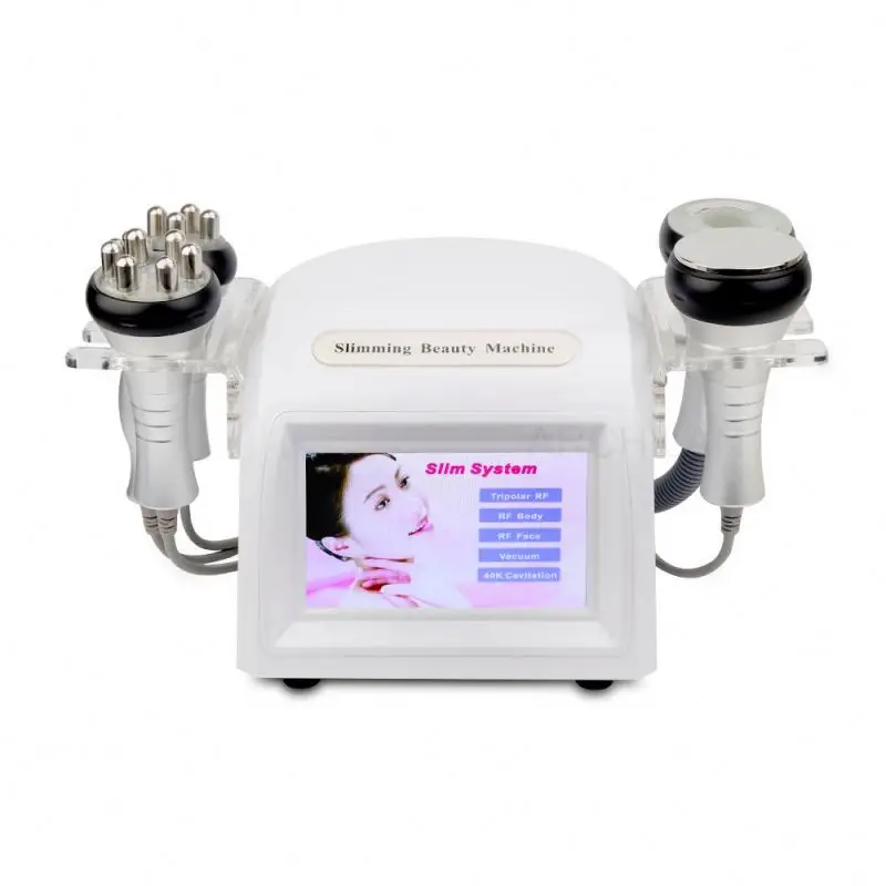 

Weight loss portable 40K cavitation RF slimming machine, White