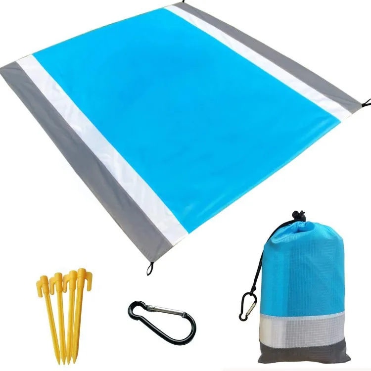 

Ultra-light beach mat waterproof outdoor camping picnic mat pocket portable sand-proof nylon beach mat, Customized