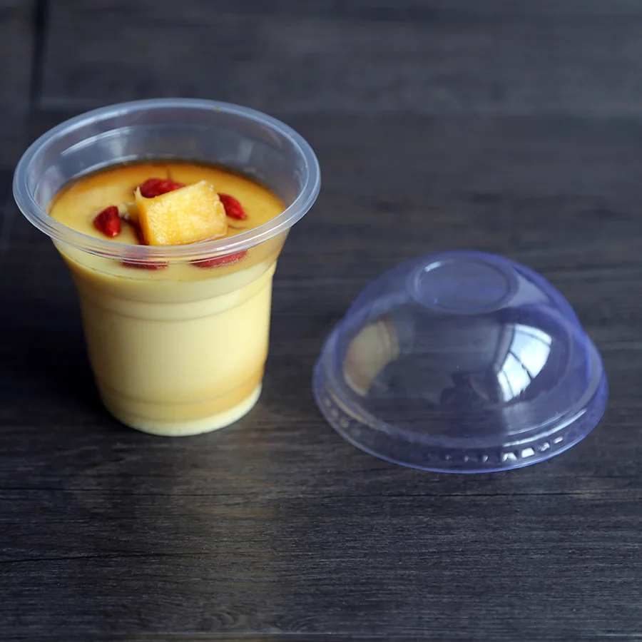 

Professional suppliers disposable clear pudding mousse dessert plastic cup with lid