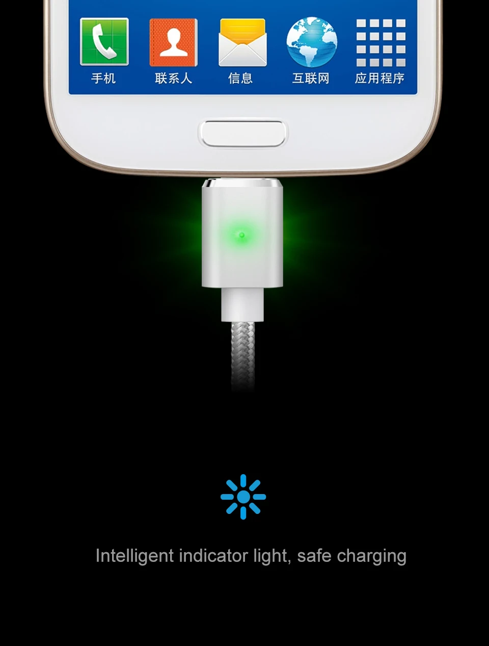 5A Fast Charging Magnetic USB Cable Micro USB Data Cable Type C Magnet Charger Cord - ANKUX.COM