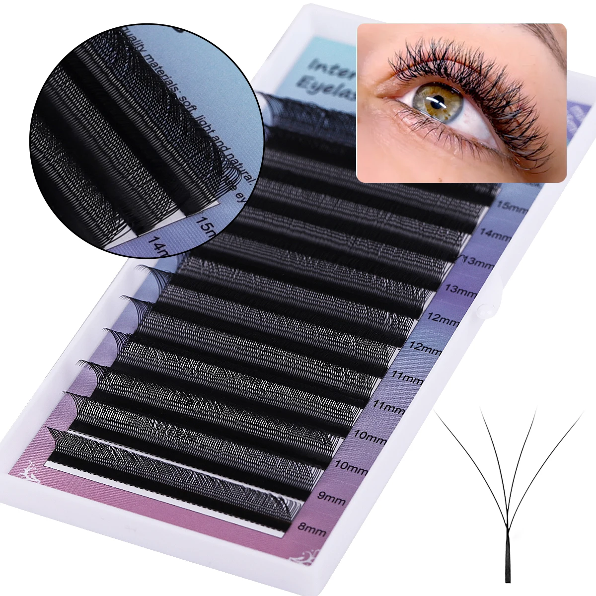 Pre Cut DIY Segmented Eyelash Extensions Lash Artists