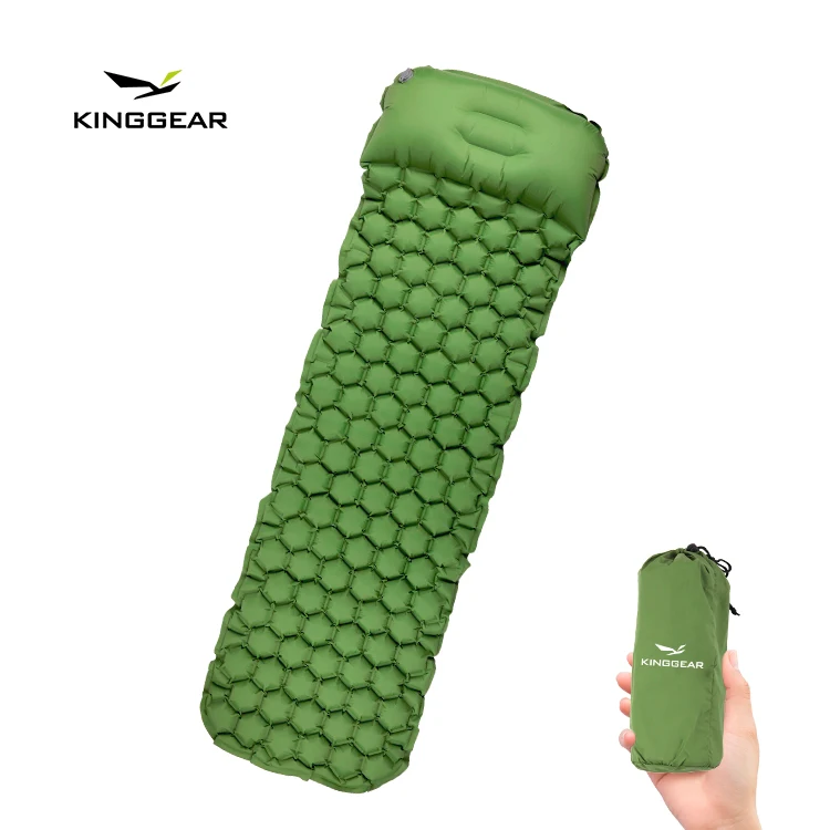 

KingGear Self Inflating Sleeping Pad Double Hiking Mattress Lightweight Inflatable Foam Camping Mattress, Customized