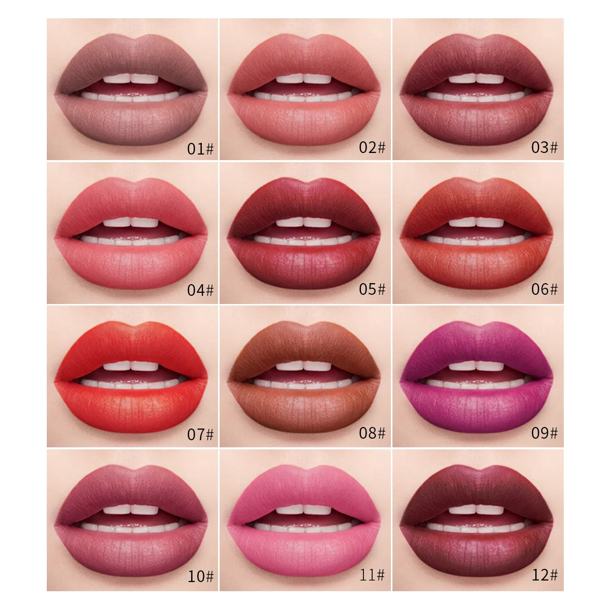 

OEM Waterproof Private Custom Label Lip Gloss Stick Lipgloss Neon Colour Color Matte Red Lipstick set