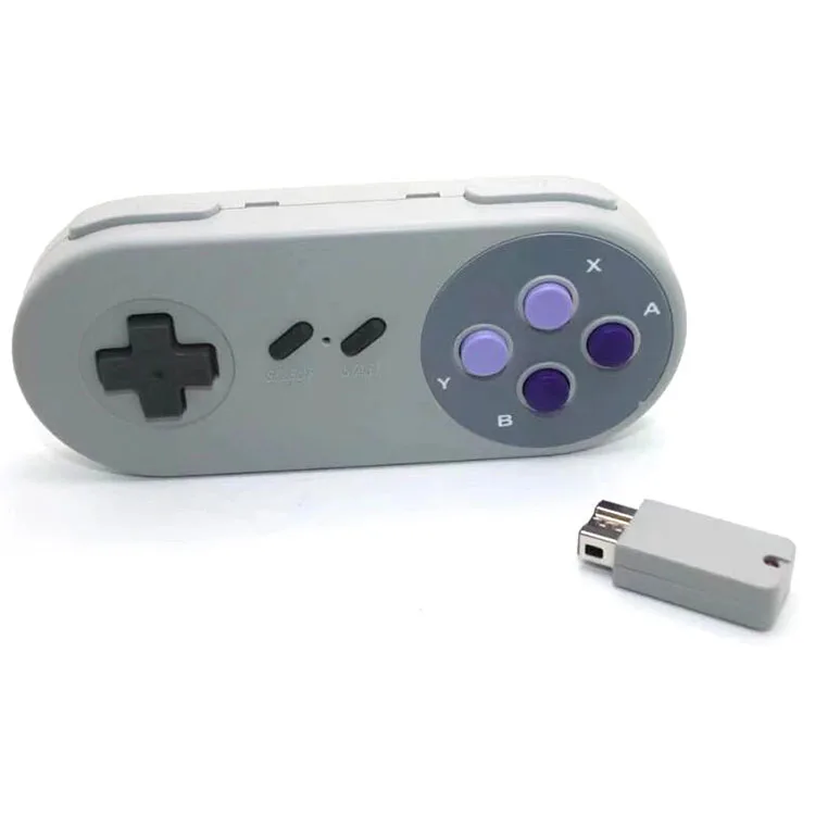 

For Super Nintendo SNES Classic Mini Edition Console Wireless Button Style Gamepad Joystick Controller