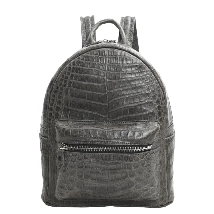 

New arrival crocodile backpack unisex laptop backpack fashion crocodile bags, Grey and more colors for choice