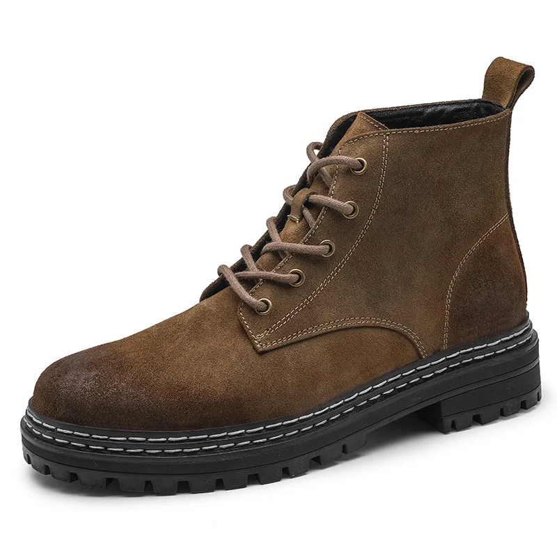 

2021 leather Shoes Work Boots Classic Boots Men Waterproof And Keep Warm High Quality Shoes Men Winter Boots, Customized color