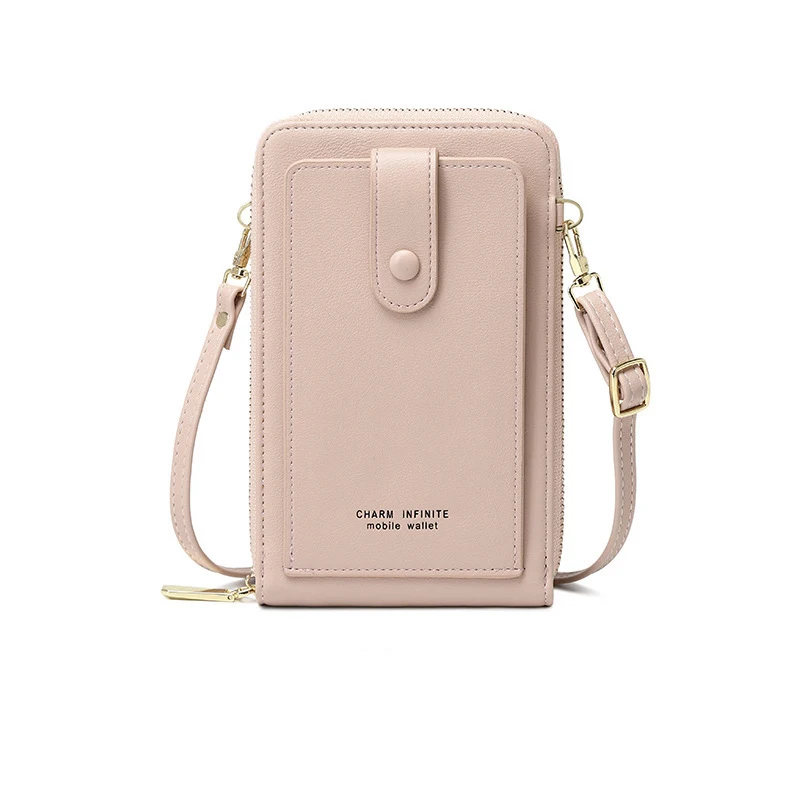 

Trendy Holder Women zipper Coin Purse Fashion pu leather Cell Phone bifold ladies clutch wallets, Red wine/gray/blue/orange/red/pink/yellow 7 colors