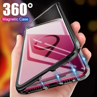 

Magnetic Adsorption Metal Case For Samsung Galaxy S10 S9 S8 Plus S10e Note 8 9 A10 A20 A30 A50 double side magnetic glass case