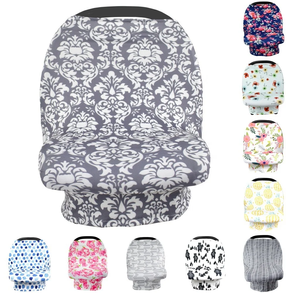 

multi-use cotton nursing breastfeeding cover baby car cover stroller canopy, As pic