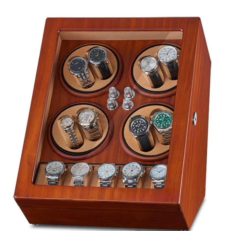 

Automatic Watch Winder Watch Winder Box Built-in LED Illumination Wooden Shell Piano Paint and Extremely Silent Mabuchi Motor