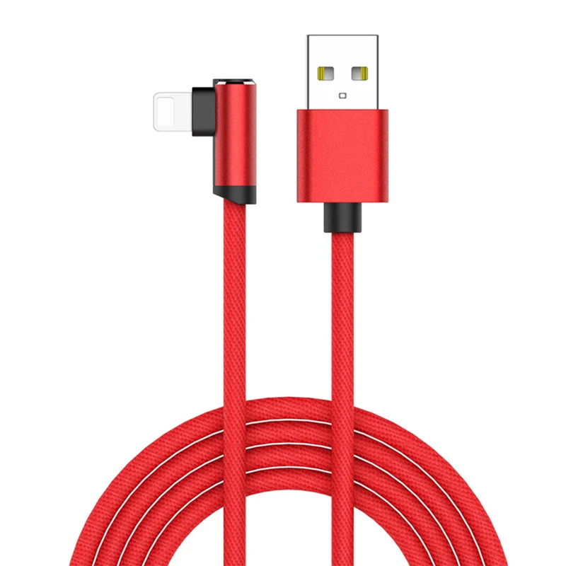 

Braided Fabric Durable C48 2.4A Fast Charging Data Line Original MFI LED USB Cable with LED Light