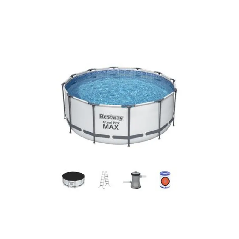 

Bestway 56420 wholesale adult steel pro frame pool Folding stable water game swim pool plastic swimming pool, As picture
