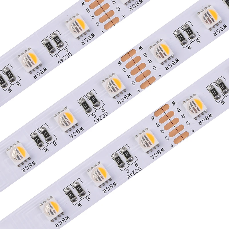 cheap wholesale normal quality or custom high quality 5050 rgbw rgbww 4 in 1 rgb cct 5 in 1 12v volt 24 volt led strip light