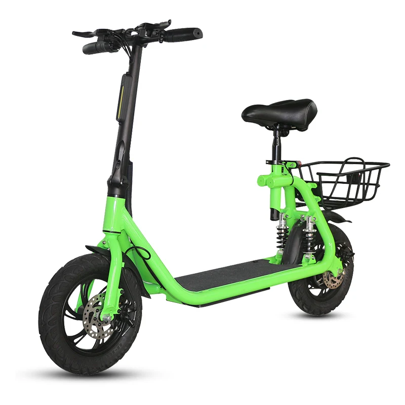 

New Released Mobility Scooters Double Suspension 36V 350W Motor with Seat ASKMY AE1202 Fast Folding Electric Scooters Bicycle