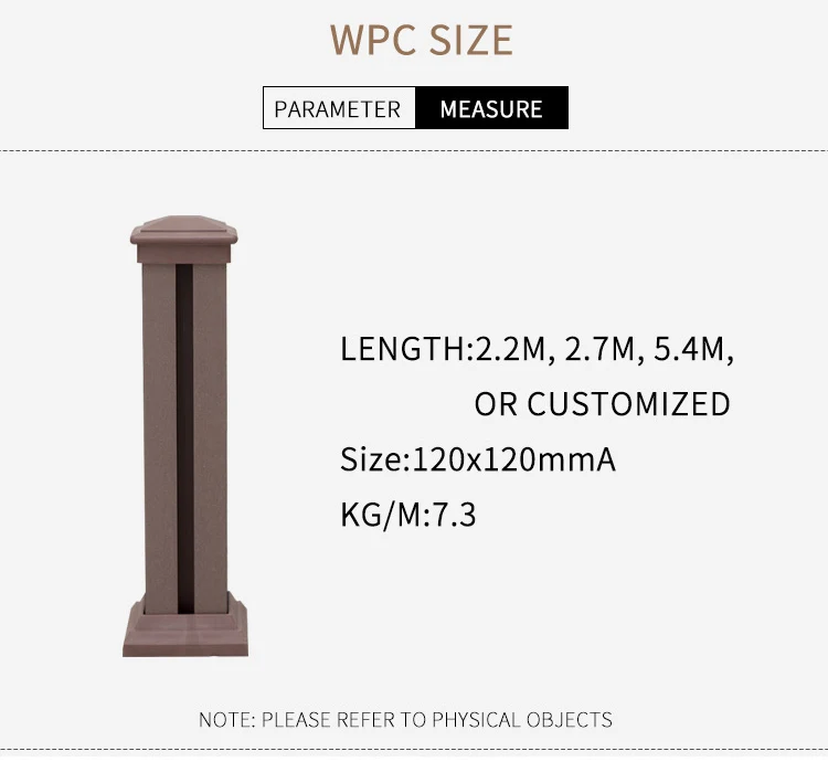 Fence gate like wood waterproof outdoor wood plastic composite wpc fence panel boards