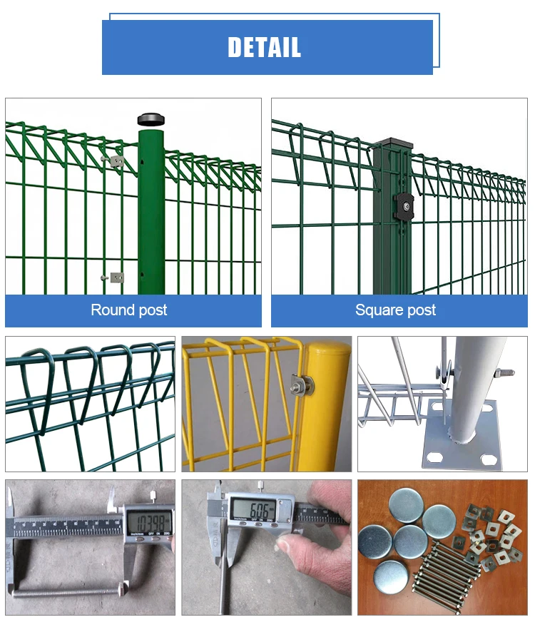 Roll Top Triangle Bending BRC Welded Wire Mesh Fence