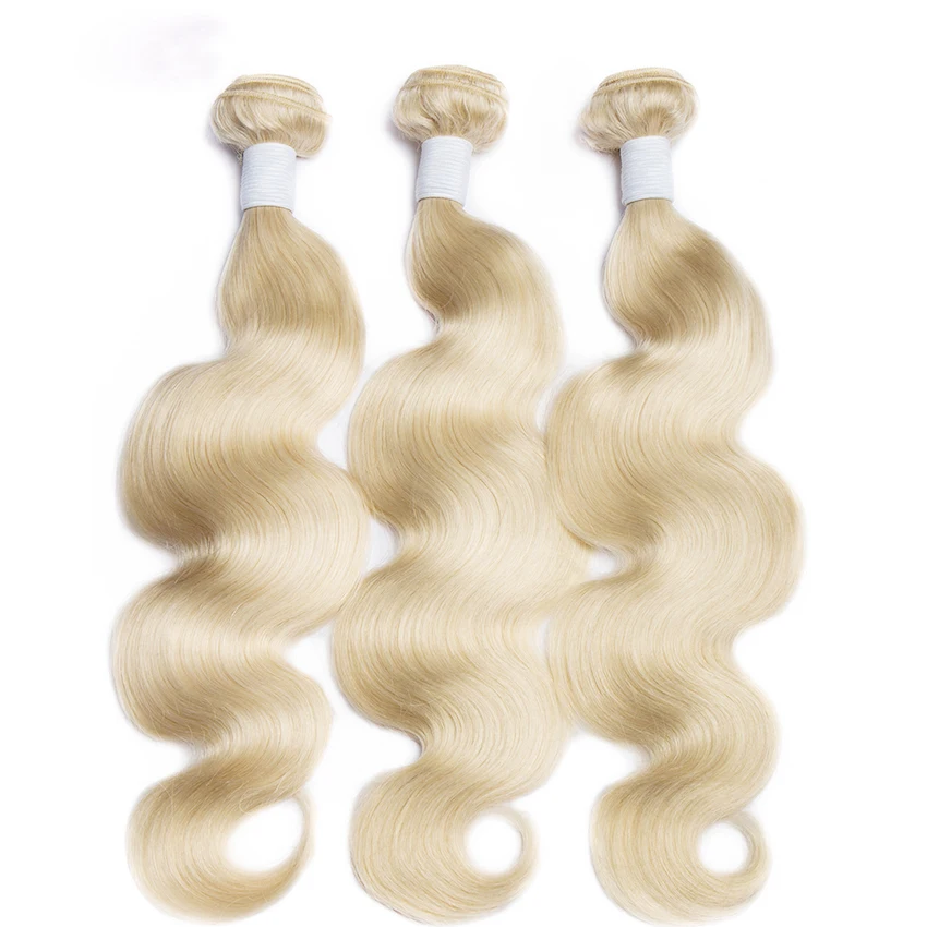 

Wholesale cheap double drawn 10a blonde 613 virgin hair soft body wave bundle human hair extension