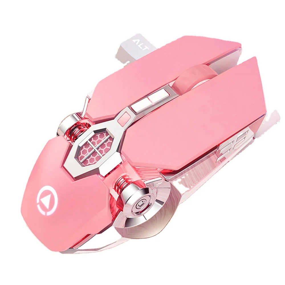 

Wired gaming mouse ergonomic 7 button backlight, suitable for laptop PC gamers pink girl mouse